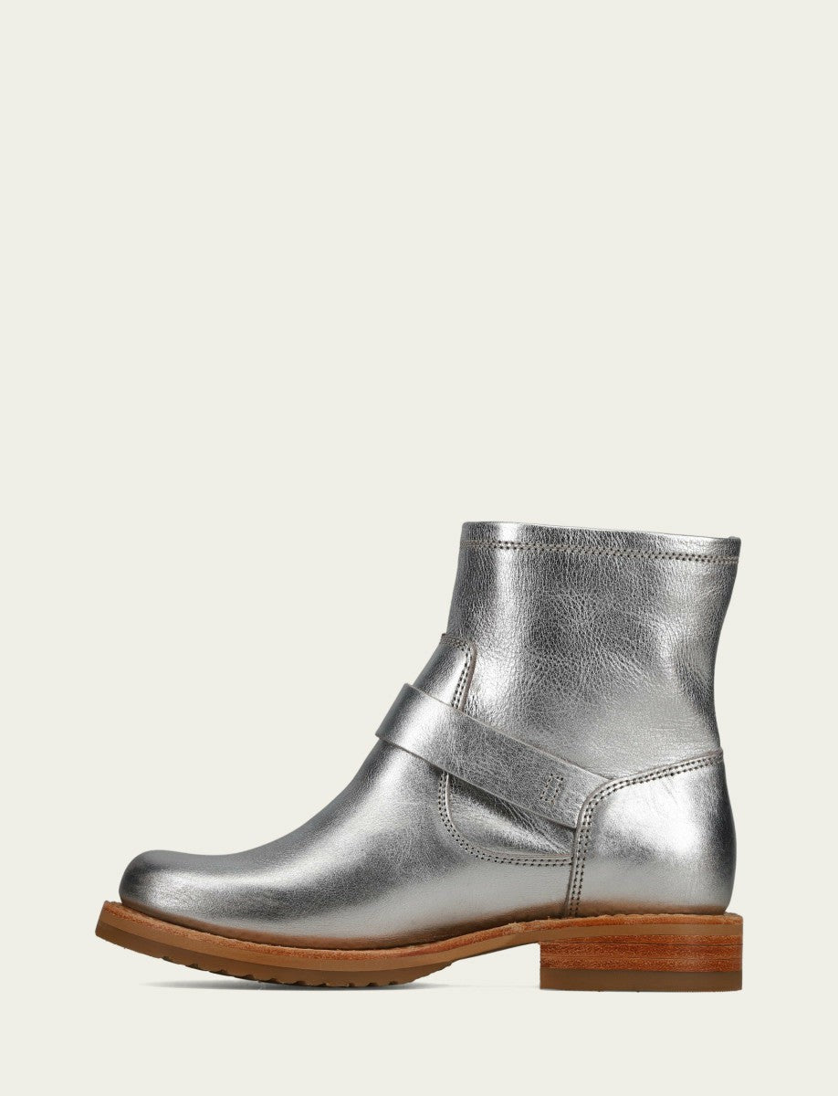 FRYE Women's Silver Veronica Flex Booties