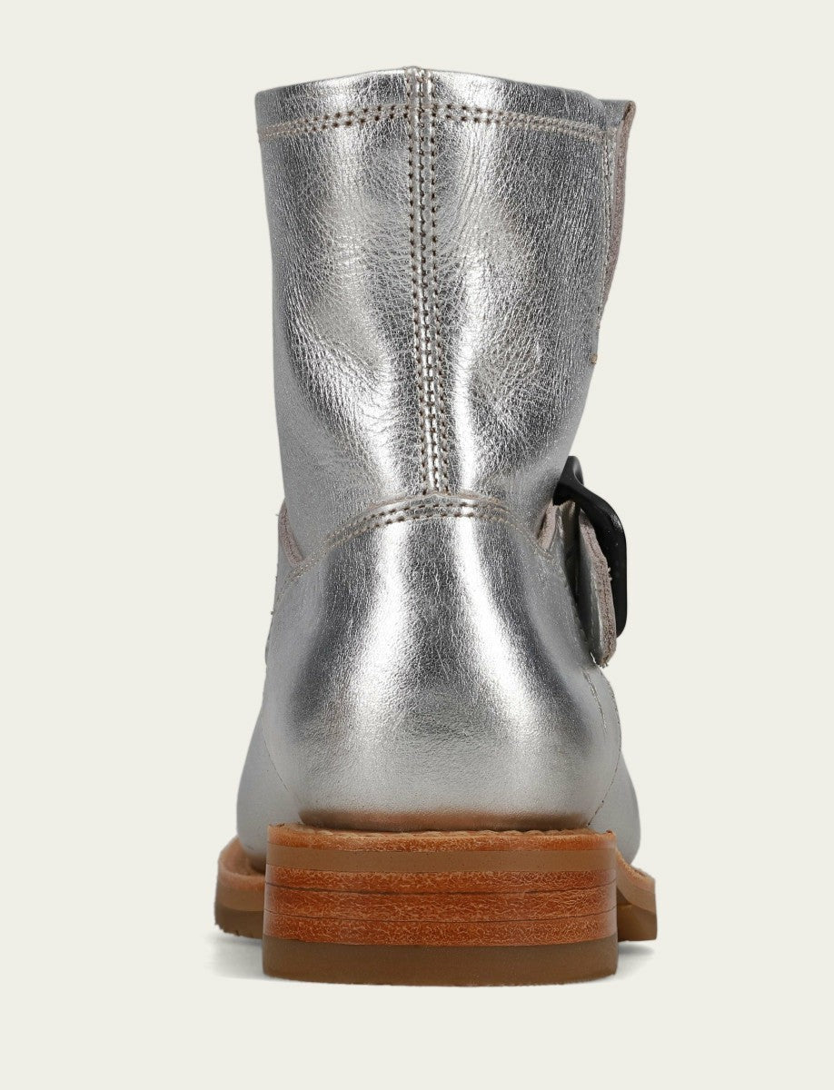 FRYE Women's Silver Veronica Flex Booties