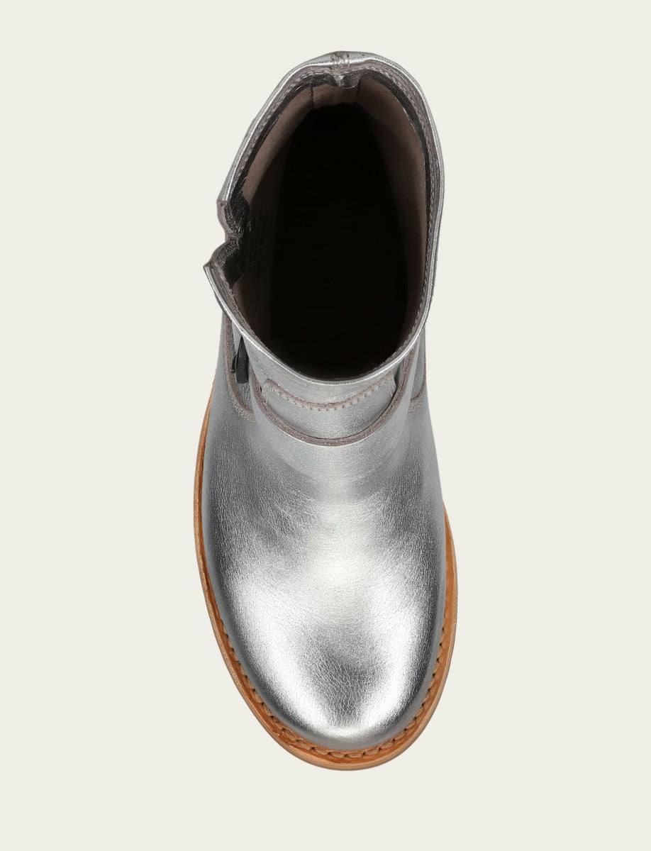 FRYE Women's Silver Veronica Flex Booties
