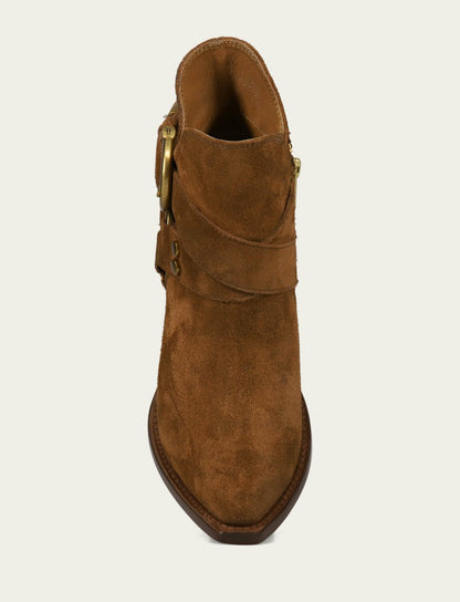 FRYE Women's Bark Sacha Multi Strap Booties