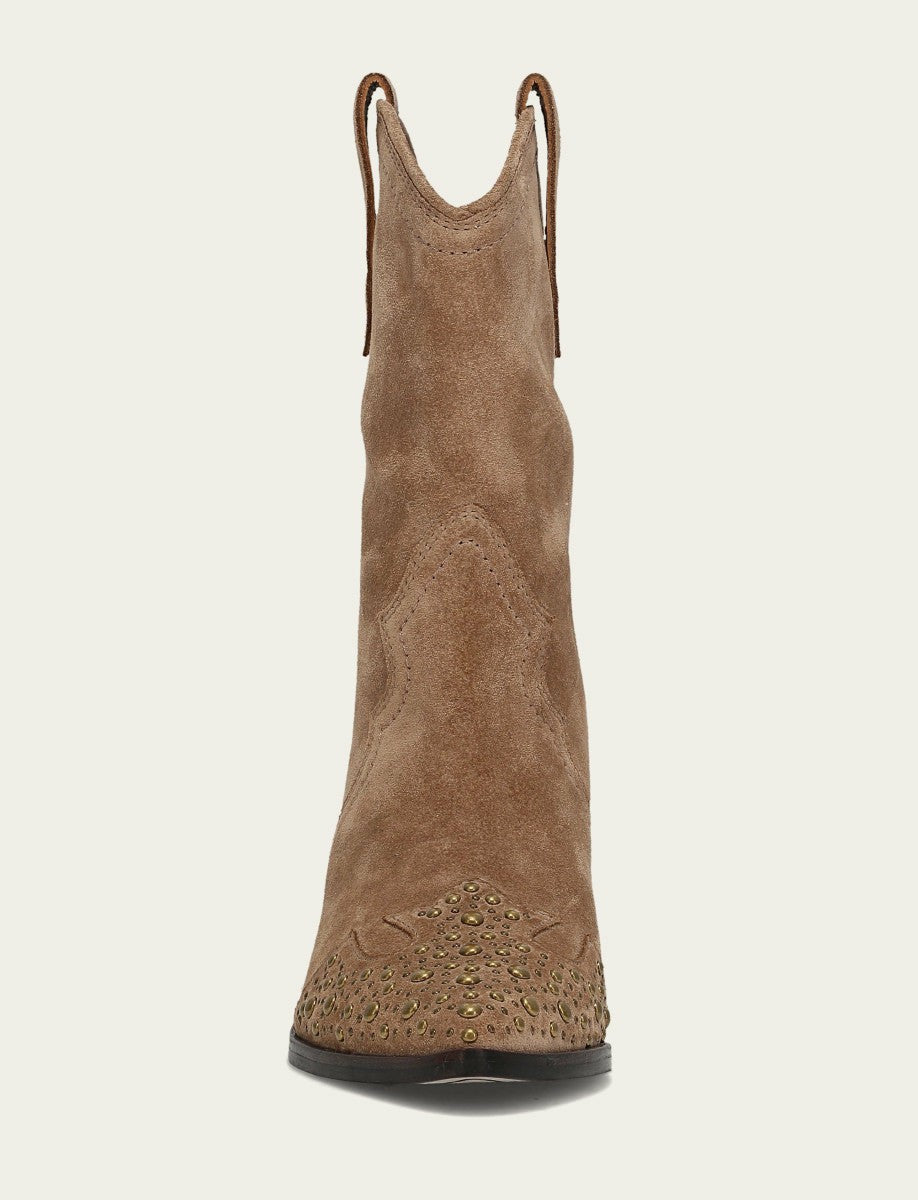FRYE Women's Almond Sara Wingtip Stud Boot