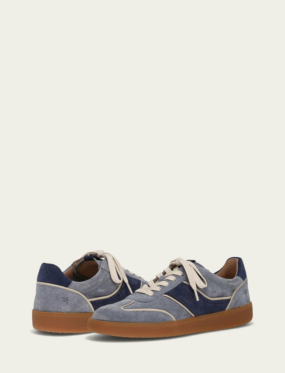 FRYE Women's Denim Milly Low Lace Casual Sneaker