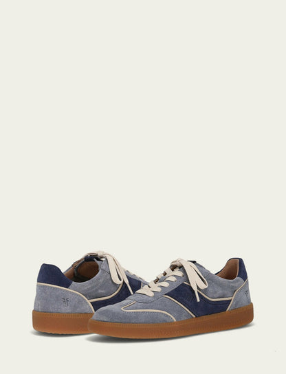 FRYE Women's Denim Milly Low Lace Casual Sneaker