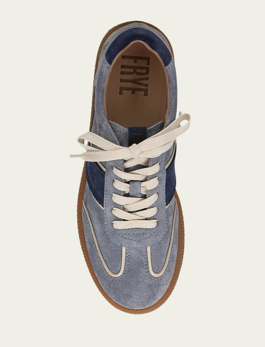 FRYE Women's Denim Milly Low Lace Casual Sneaker