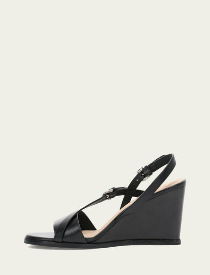 FRYE Women's Black Rachel Buckle Sandals