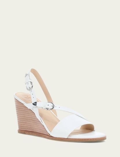 FRYE Women's White Rachel Buckle Sandals