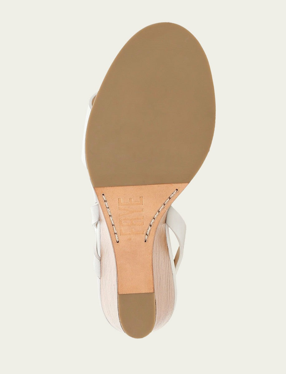 FRYE Women's White Rachel Buckle Sandals
