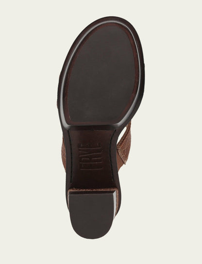 FRYE Women's Saddle Pipa Woodstock 2 Band Platform Sandals