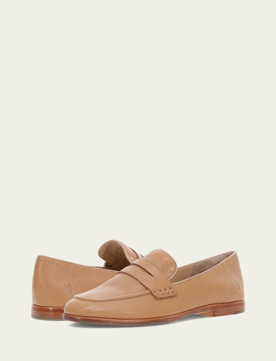 FRYE Women’s Tan Faith Leather Loafers