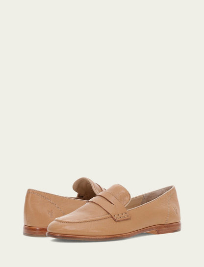 FRYE Women’s Tan Faith Leather Loafers