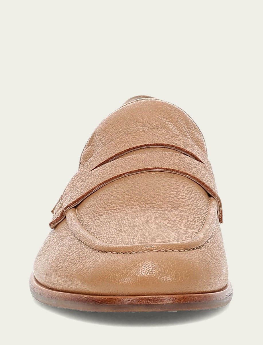FRYE Women’s Tan Faith Leather Loafers