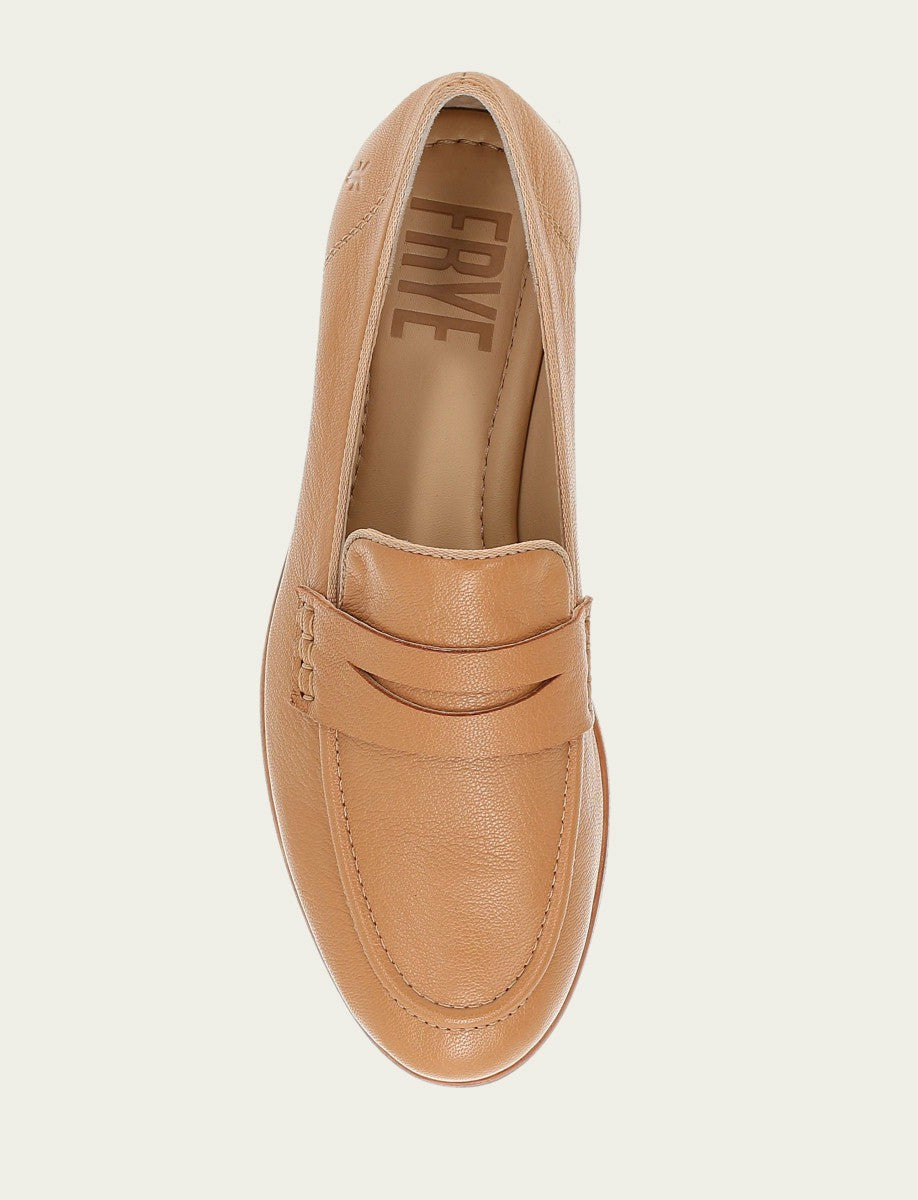 FRYE Women’s Tan Faith Leather Loafers
