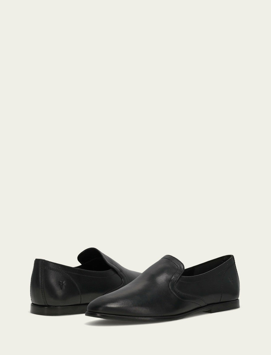 FRYE Women's Black Faith Slip On Loafer