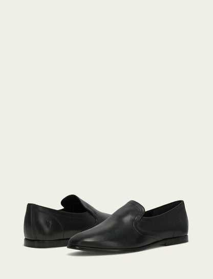 FRYE Women's Black Faith Slip On Loafer