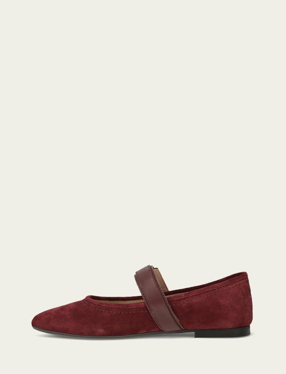 FRYE Women's Garnet Heather Buckle Mary Jane Flat