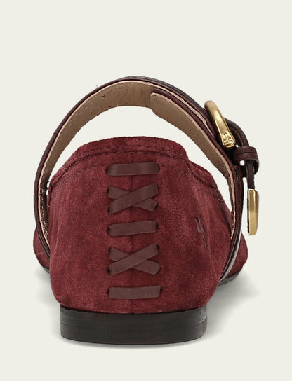 FRYE Women's Garnet Heather Buckle Mary Jane Flat