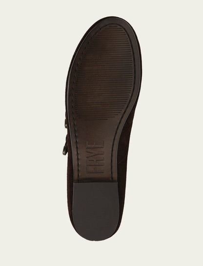 FRYE Women's Chocolate Carson Multi Mary Jane Flat