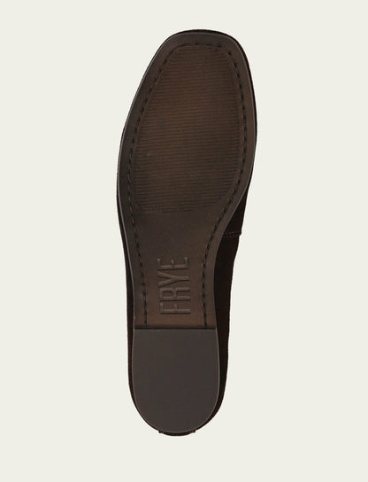 FRYE Women's Chocolate Suede Hayley Ballet Flat
