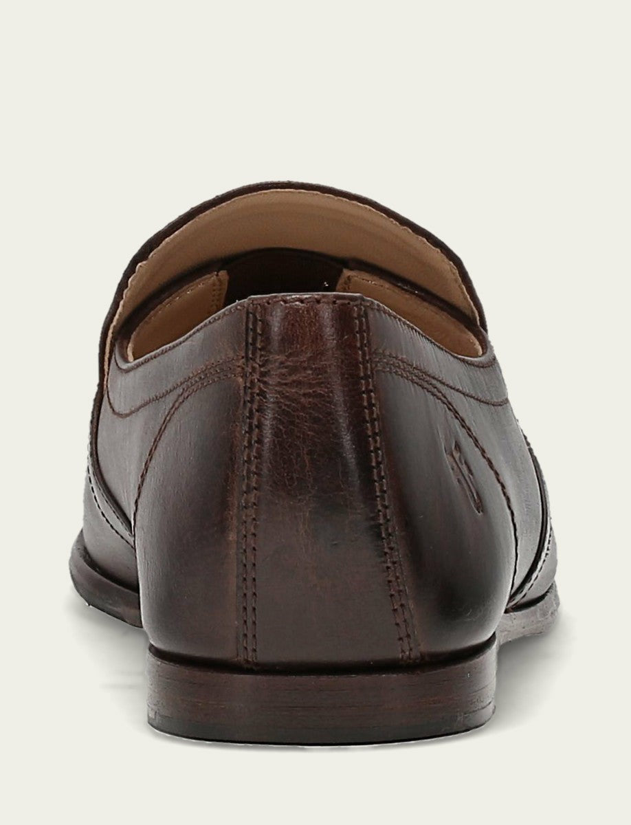 FRYE Women's Dark Brown Faith Slip On Loafer