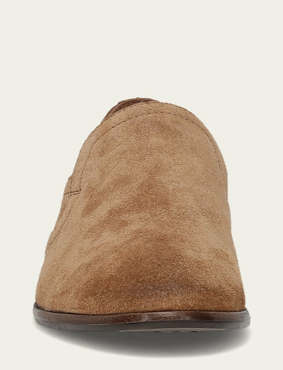 FRYE Women's Almond Suede Faith Slip On Loafer