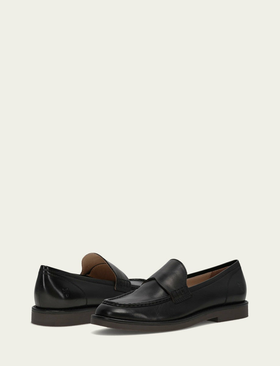 FRYE Women’s Black Harper Leather Loafers