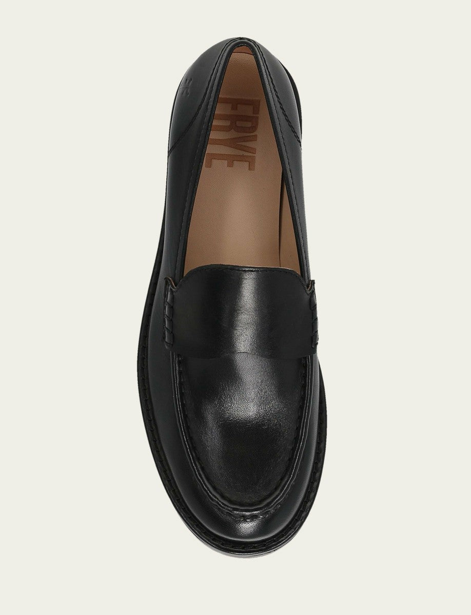 FRYE Women’s Black Harper Leather Loafers