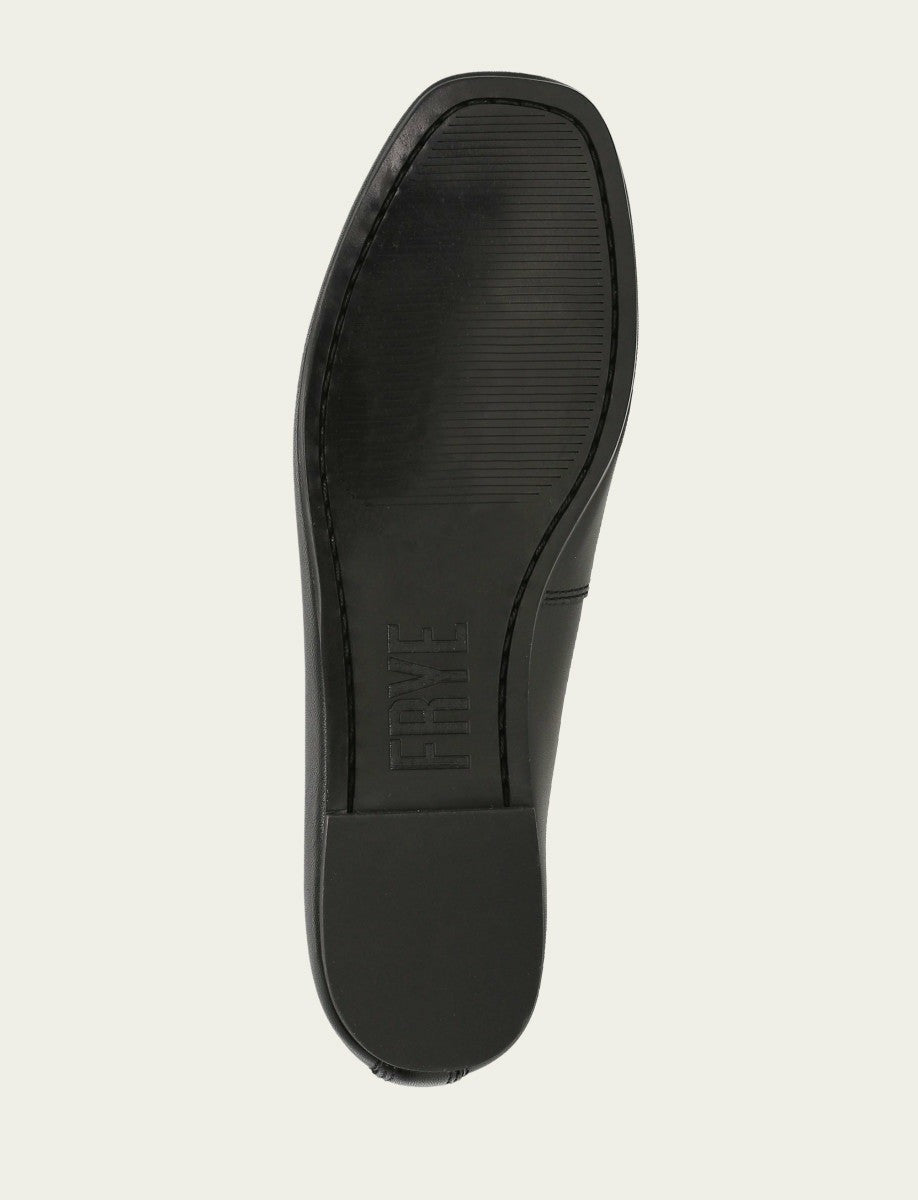 FRYE Women’s Black Hayley Leather Ballet Flats
