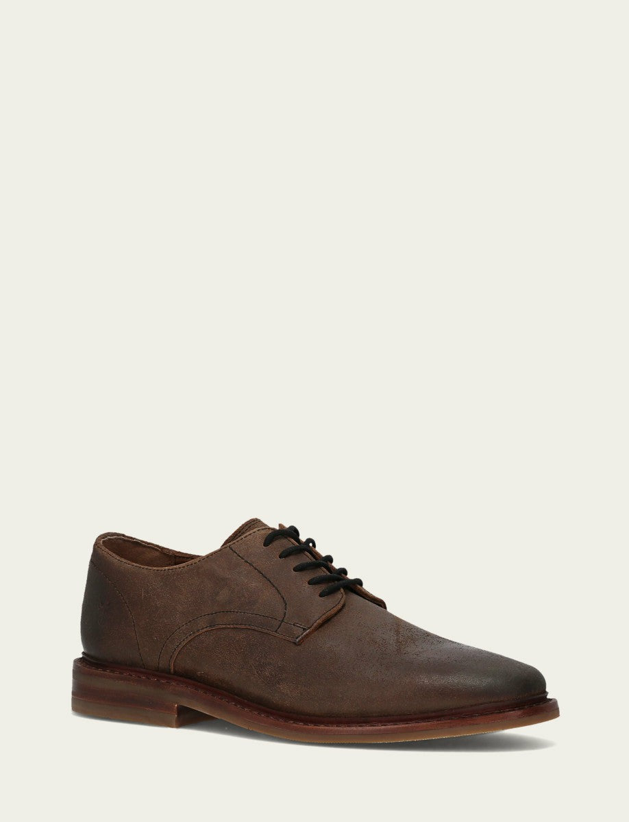 FRYE Men's Dark Walnut Paul Oxford Dress Shoes