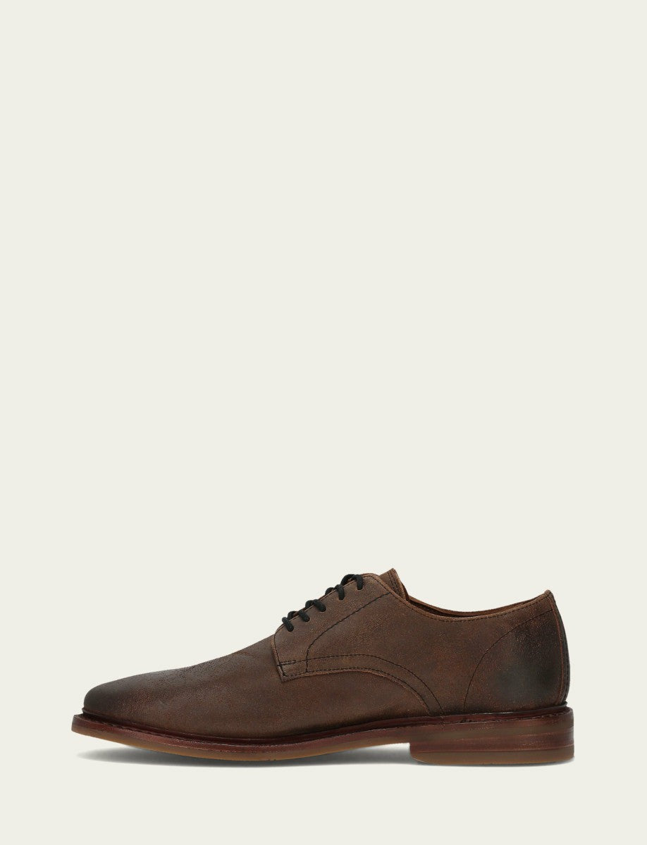 FRYE Men's Dark Walnut Paul Oxford Dress Shoes