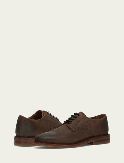 FRYE Men's Dark Walnut Paul Oxford Dress Shoes