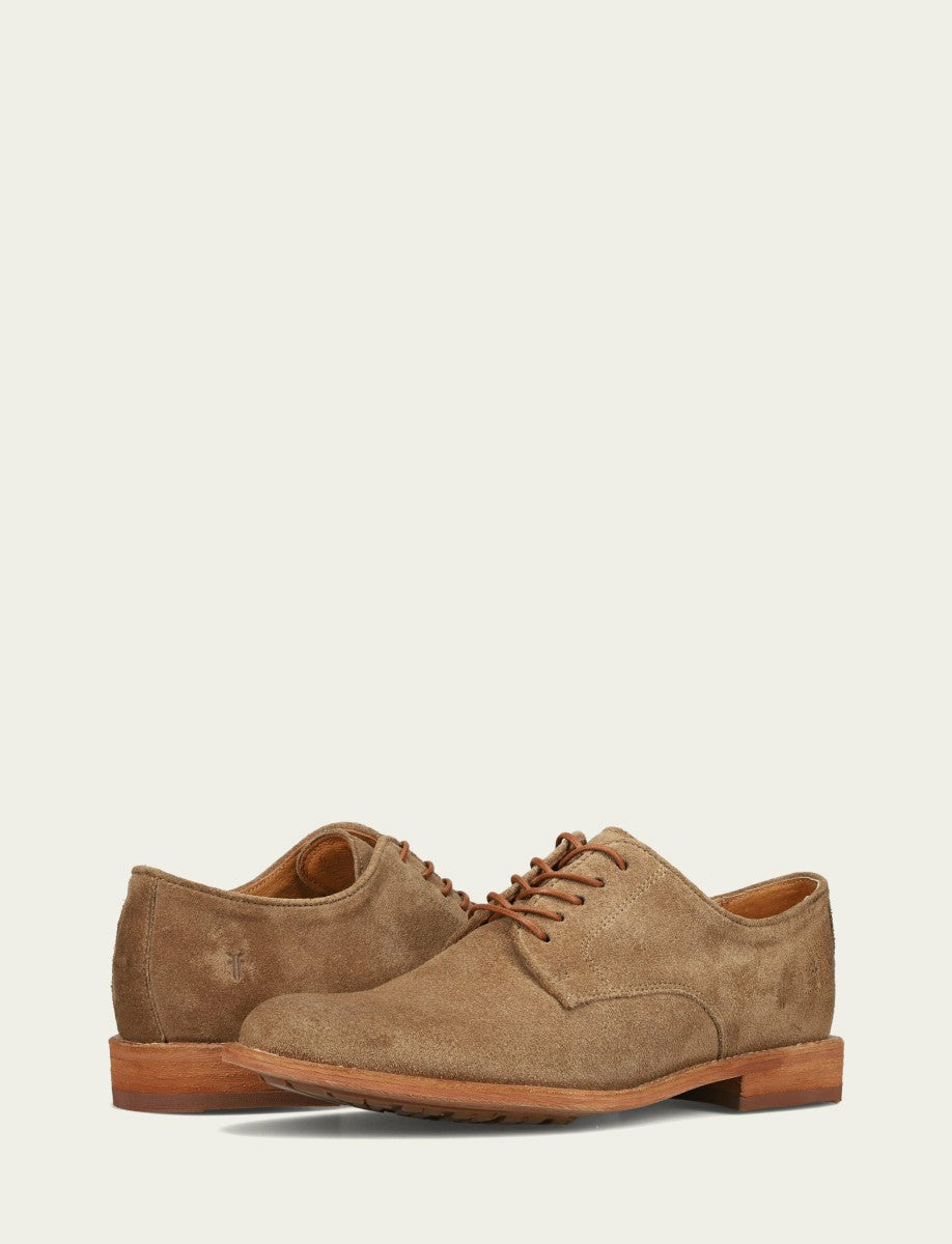 FRYE Men’s Mushroom Suede Tyler Flex Oxford Boots