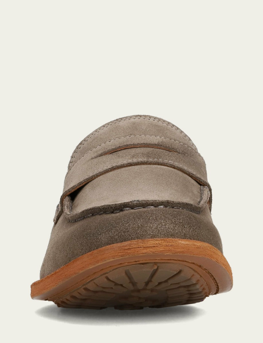 FRYE Men’s Steel Suede Tyler Flex Penny Casual Leather Shoes
