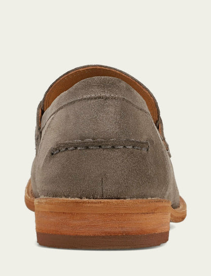 FRYE Men’s Steel Suede Tyler Flex Penny Casual Leather Shoes