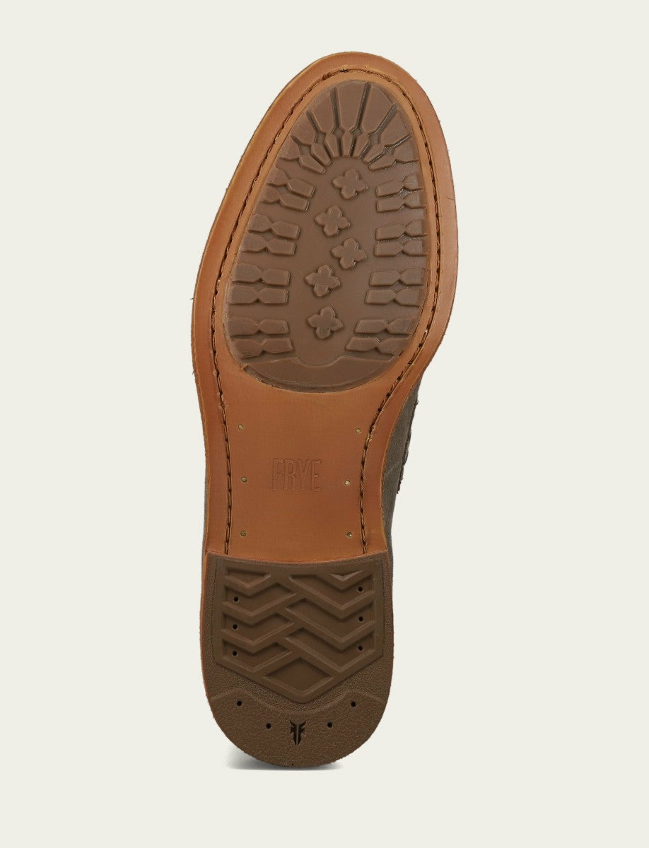 FRYE Men’s Steel Suede Tyler Flex Penny Casual Leather Shoes