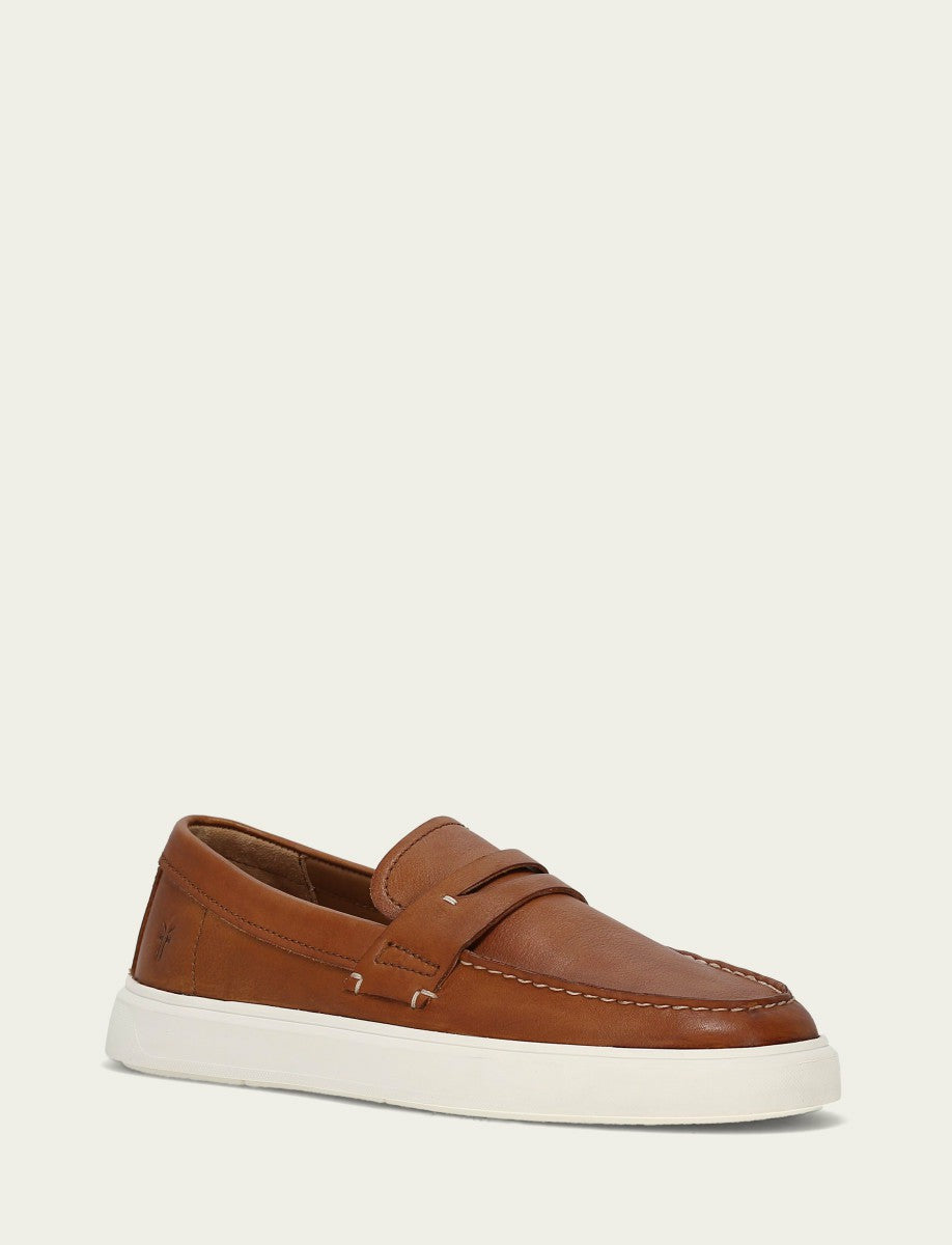 FRYE Men’s Caramel Beau Penny Leather Sneakers