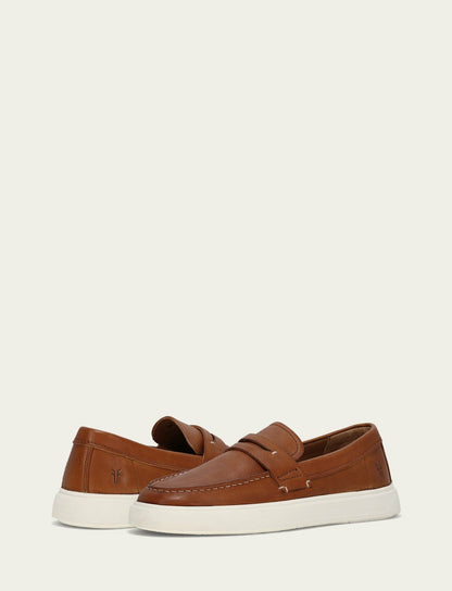 FRYE Men’s Caramel Beau Penny Leather Sneakers