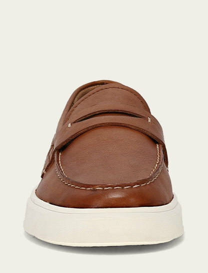FRYE Men’s Caramel Beau Penny Leather Sneakers