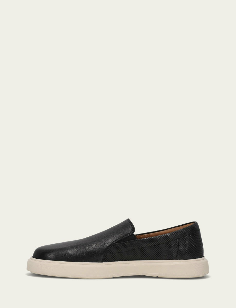 FRYE Men’s Black Beau Twin Gore Leather Sneakers
