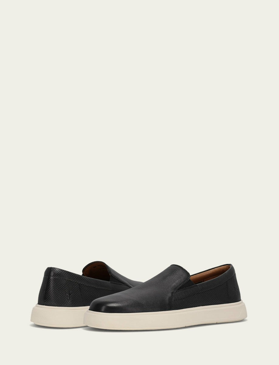 FRYE Men’s Black Beau Twin Gore Leather Sneakers