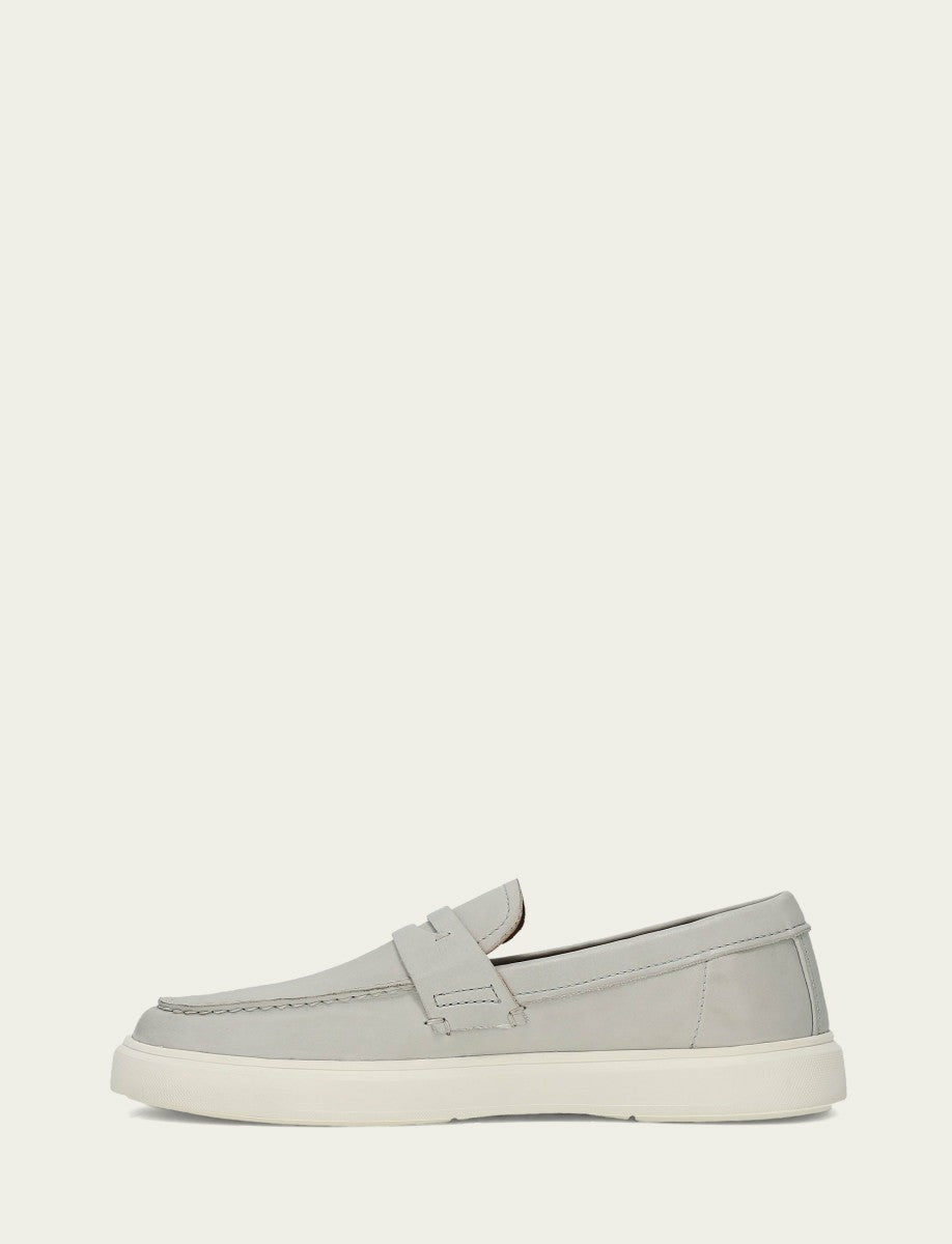 FRYE Men’s Beige Beau Penny Leather Sneakers