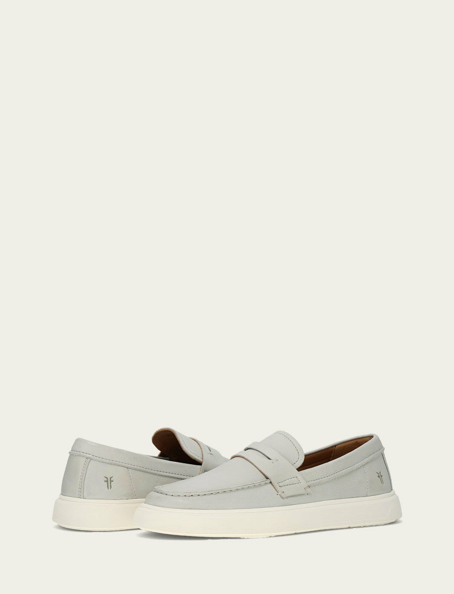 FRYE Men’s Beige Beau Penny Leather Sneakers