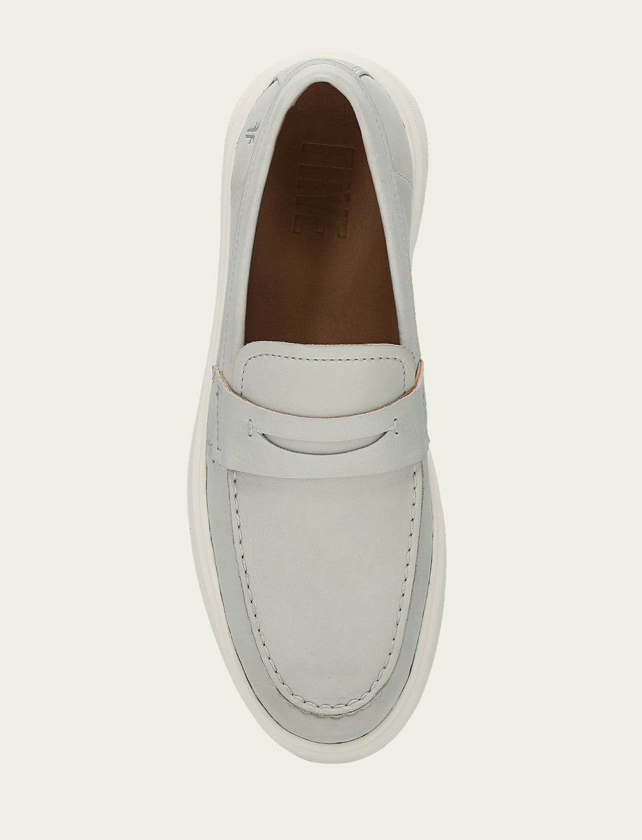 FRYE Men’s Beige Beau Penny Leather Sneakers