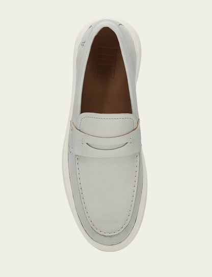 FRYE Men’s Beige Beau Penny Leather Sneakers