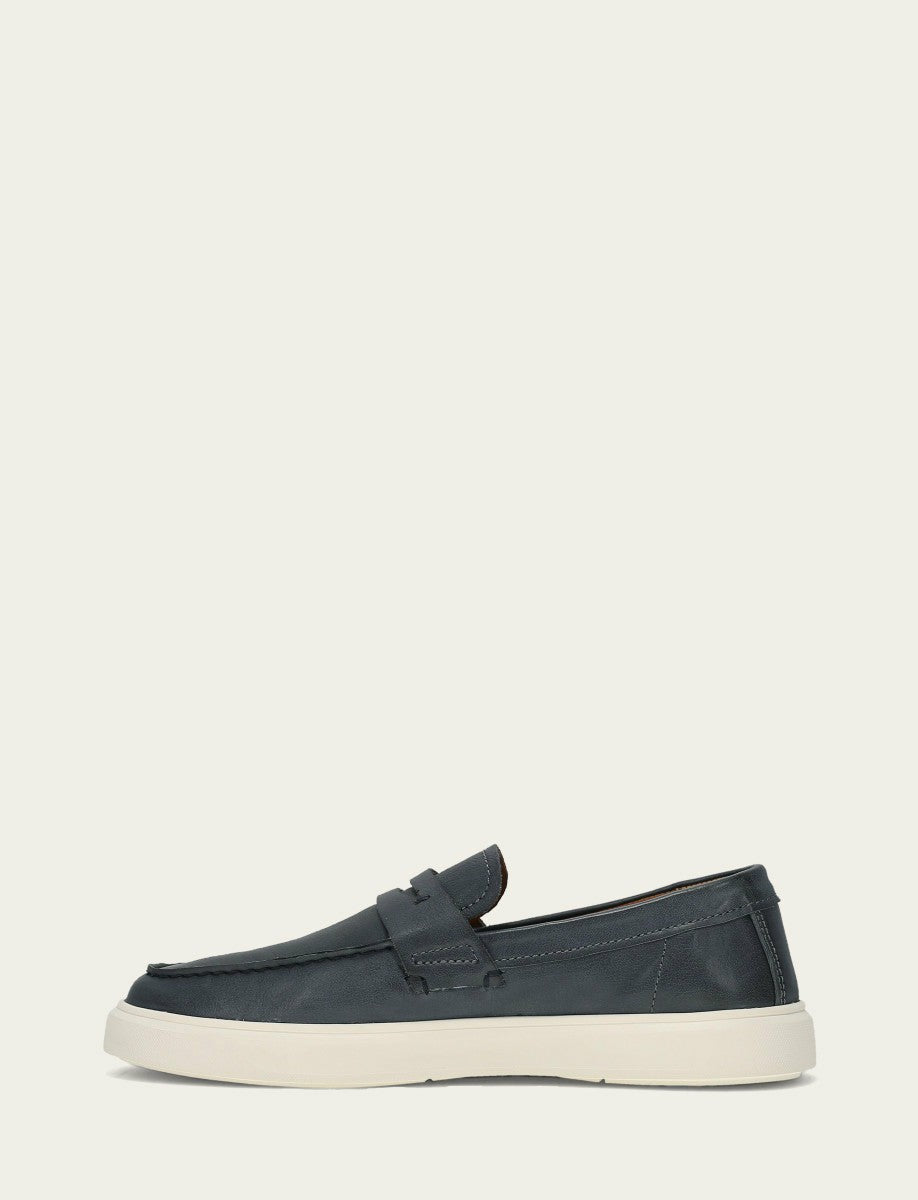 FRYE Men’s Denim Beau Penny Leather Sneakers
