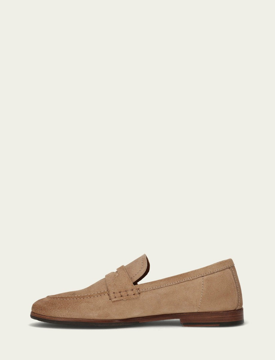 FRYE Men’s Dune Suede Graham Penny Casual Leather Shoes