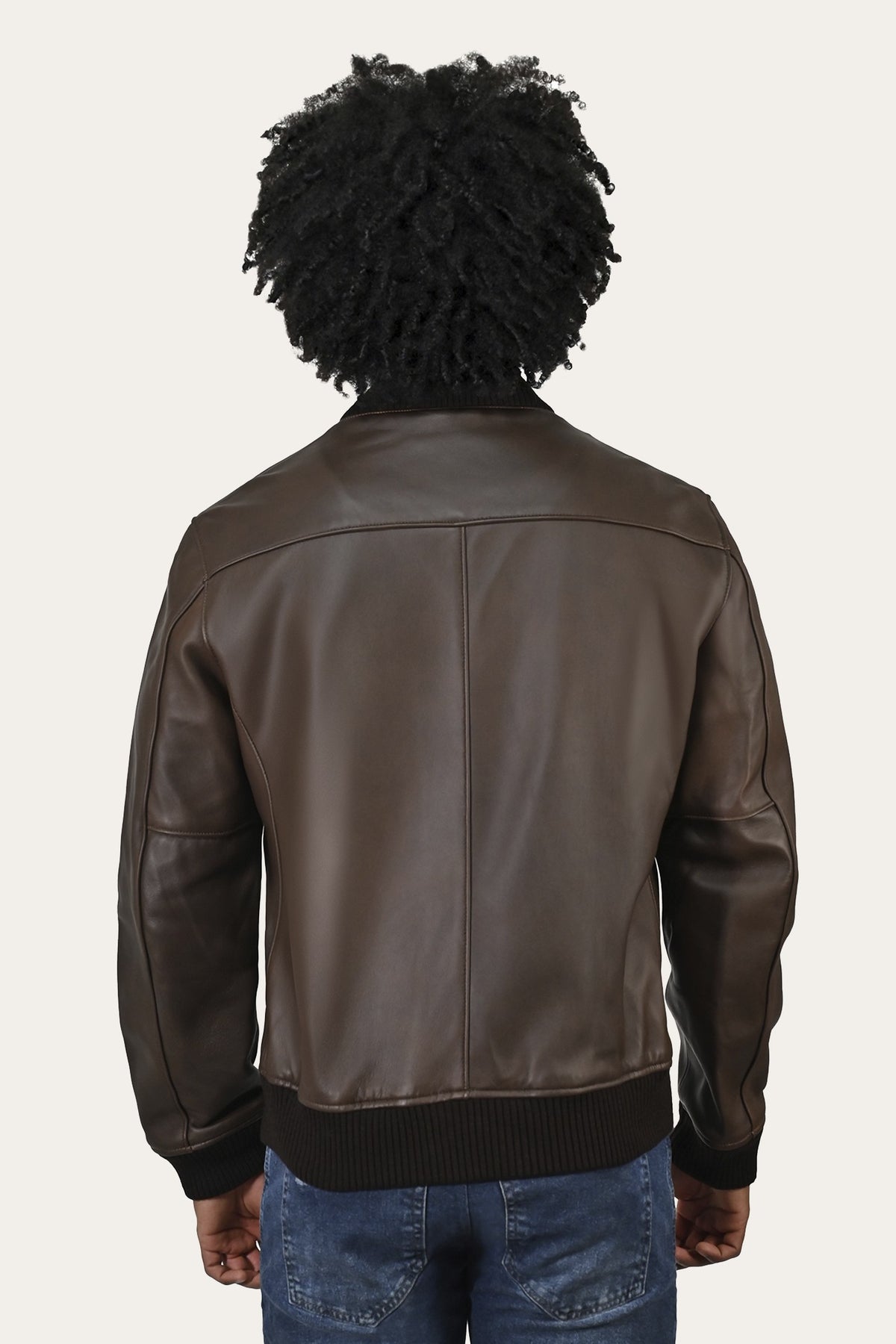 FRYE Men's Moka Tobacco Colt Bomber Jacket