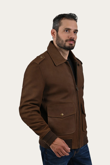 FRYE Brown Angus Jacket