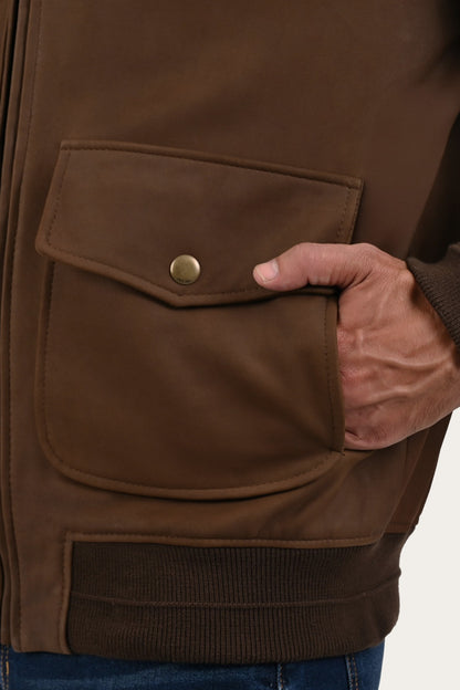 FRYE Brown Angus Jacket