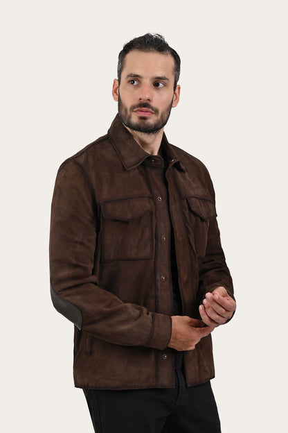 FRYE Dark Brown Prescott Jacket