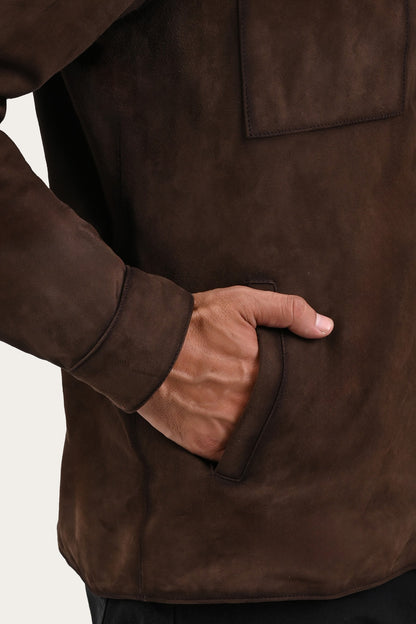 FRYE Dark Brown Prescott Jacket